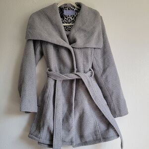 Madden Girl Gray Textured Coat